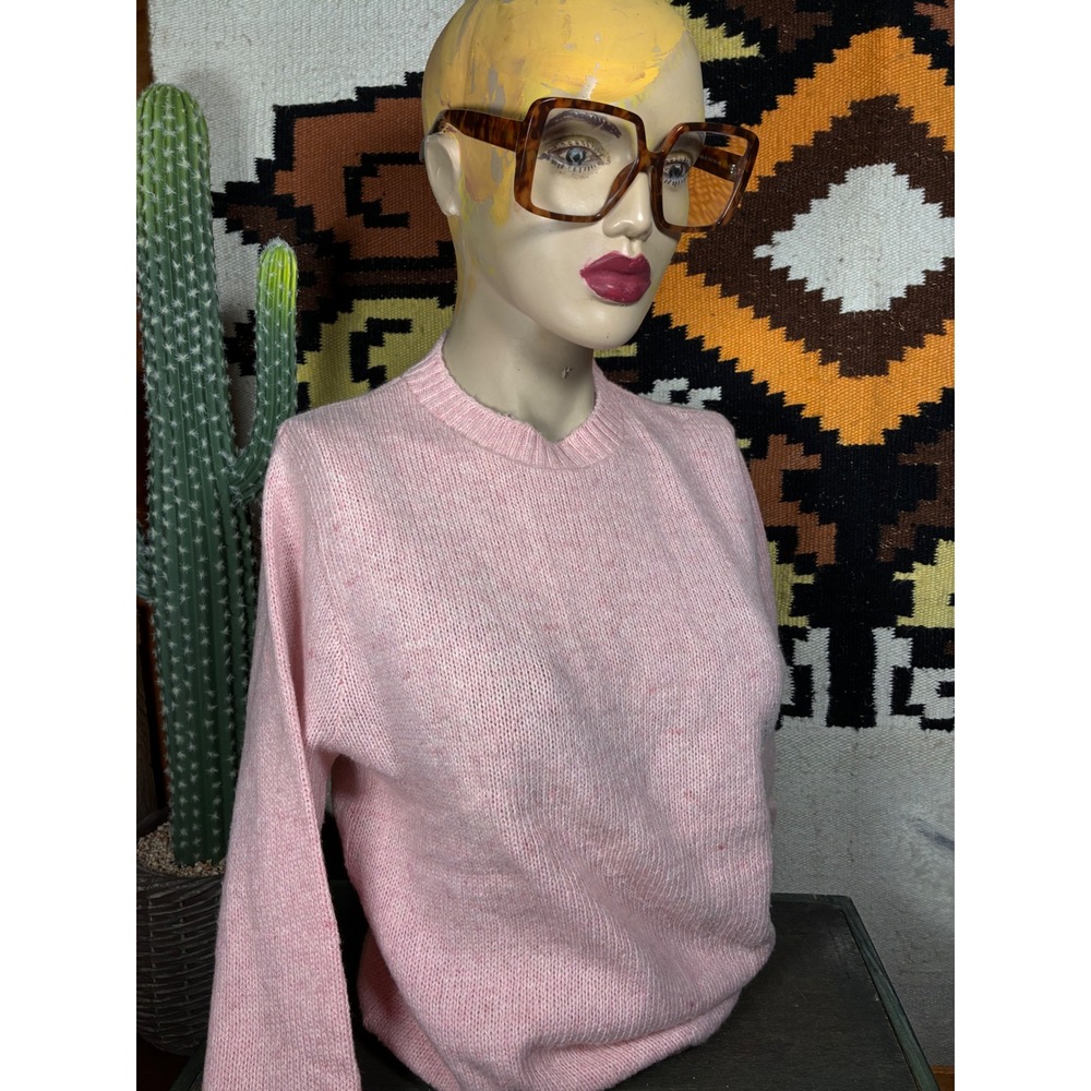 Jantzen Sweater Womens Medium Pink Excellent Vintage Crewneck Knit Marl